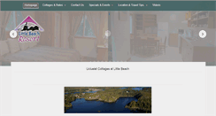 Desktop Screenshot of littlebeachresort.com